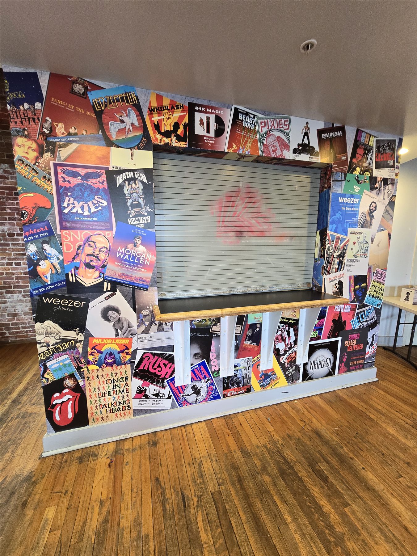 Concert poster wall design by Adicora